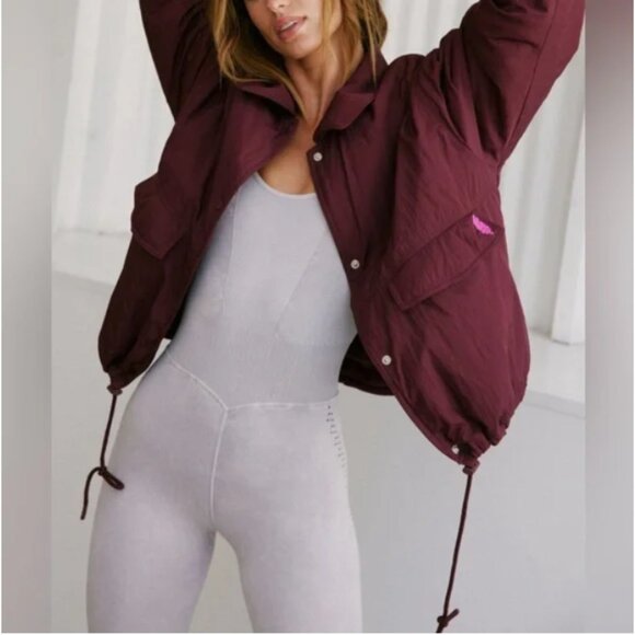 NWT FP Movement by Free People Off the Bleachers Coaches Jacket Size XS - Picture 2 of 13